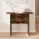vidaXL Table console Chêne fumé 93 x 40 x 75 cm Bois d'ingénierie