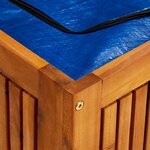 vidaXL Boîte de rangement de jardin 200x50x58 cm Bois d'acacia solide