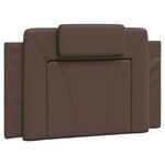 vidaXL Cadre de lit Viana sans matelas marron 90x200 cm similicuir