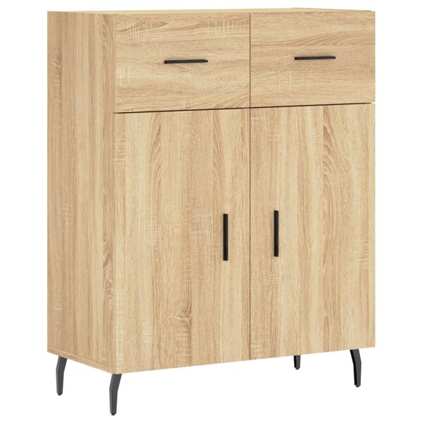 vidaXL Buffet chêne sonoma 69 5x34x90 cm bois d'ingénierie