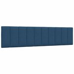 vidaXL Lit avec matelas bleu 200x200 cm tissu