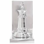 vidaXL Serre-livres 2 Pièces Argent 11 x 12 x 19.5 cm Aluminium