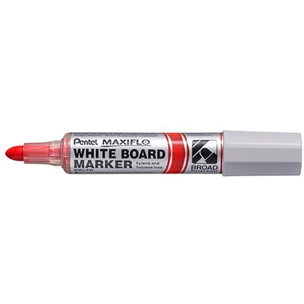 Marqueur tableau blanc MAXIFLO MWL5W Pointe ultra large Rouge PENTEL