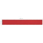 Vidaxl écran de balcon rouge 75x600 cm pehd