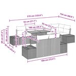 vidaXL Ensemble de salle à manger pour jardin 9 Pièces Noir et Sarcelle