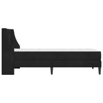 vidaXL Cadre de lit avec matelas avec matelas Noir 90 x 200 cm Velours