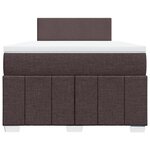 vidaXL Sommier à lattes de lit avec matelas Marron foncé 120x200 cm