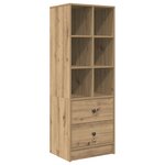 vidaXL Bureau avec Rangement en Chêne Artisanal Bois d'Ingénierie
