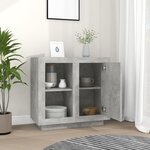 vidaXL Buffet Gris béton 80x40x75 cm