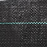 vidaXL Membrane anti-mauvaises herbes noir 1x50 m PP