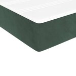 vidaXL Sommier à lattes de lit et matelas Vert foncé 140x200cm Velours
