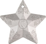 Pièce de monnaie en Argent 5 Dollars g 31.1 (1 oz) Millésime 2023 Holiday Ornament SNOWFLAKE STAR