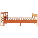 vidaXL Cadre de lit sans matelas cire marron 180x200cm bois pin massif