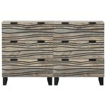 vidaXL Buffets avec tiroir Autre avec stockage 2 Pièces Blanc 60 x 33 5 x 75 cm