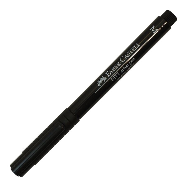 Feutre encre de chine PITT artist pen Pointe Moyenne 0 7 mm Noir FABER-CASTELL