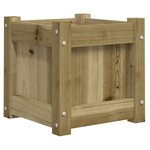 vidaXL Jardinières 2 Pièces bois de pin imprégné