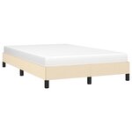 vidaXL Cadre de lit sans matelas crème 120x190 cm tissu