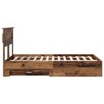 vidaXL Cadre de lit Bois ancien 120 x 190 cm Bois d'ingénierie
