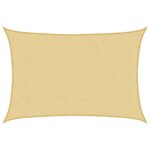 vidaXL Voile d'ombrage sable 7x6 m 100 polyester oxford