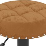 vidaXL Tabourets de bar lot de 2 marron velours
