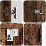 vidaXL Ensemble de mobilier de salle de bain 4 Pièces Bois ancien