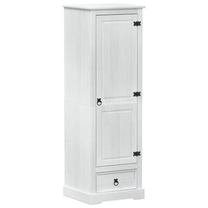 vidaXL Armoires avec tiroir Blanc 55 x 50 x 170 cm Pin massif