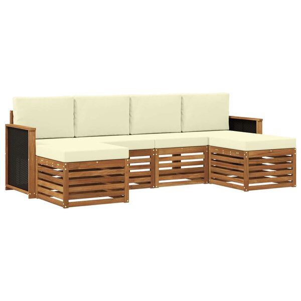 vidaXL Ensemble de canapés d'extérieur 5 pc