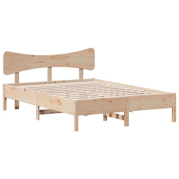 vidaXL Cadre de lit sans matelas 135x190 cm bois de pin massif