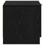 vidaXL Armoire de lit 2 Pièces Chêne noir 40 x 39 x 40 cm