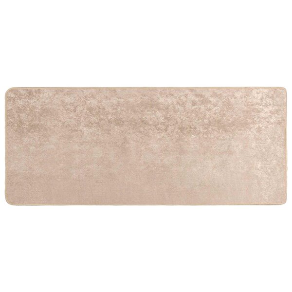 vidaXL Coureur de Tapis MARSA Beige 100 x 200 cm Polyester et PVC