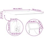vidaXL Auvent avec Blanc 5 × 3 5 m Métal
