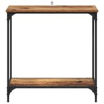 vidaXL Table console Bois ancien 75 x 30.5 x 75 cm Bois d'ingénierie