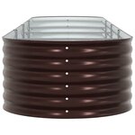vidaXL Jardinière surélevée Marron 400 x 80 x 44 cm Acier