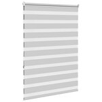 vidaXL Store zèbre gris clair largeur du tissu 95 9 cm polyester