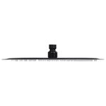 vidaXL Pomme de douche pluie Acier inoxydable 30 cm Ronde Noir