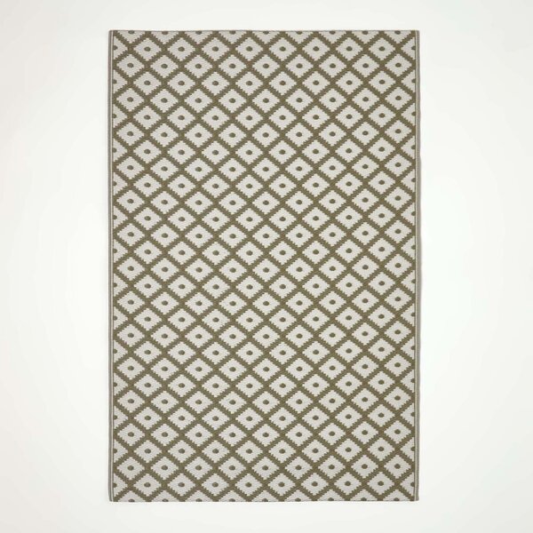 Tapis extérieur terrasse réversible - Tapis de jardin imperméable et résistant UV - May - Gris - 180x270 cm - HOMESCAPES