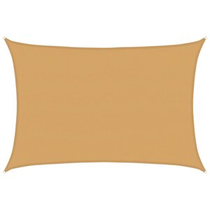 vidaXL Voile d'ombrage 160 g/m² rectangulaire sable 5x7 m PEHD