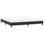 vidaXL Cadre de lit sans matelas noir 180x220 cm velours