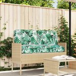 vidaXL Set de coussins de palette avec oreiller 3 Pièces Motif de feuille