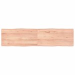 vidaXL Dessus de table bois massif traité bordure assortie