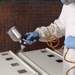 FERM Pistolet à peinture avec alimentation par gravité ATM1039