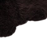 vidaXL Tapis en peau de mouton 60 x 90 cm Marron
