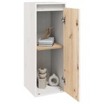 vidaXL Armoire murale Blanc 30x30x80 cm Bois de pin massif