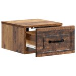 vidaXL Cabinet de chevet mural Bois ancien 34 5 x 33 x 20 cm