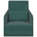 vidaXL Canapé-Lit Vert foncé 65 x 80 x 83 cm Velours