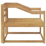 vidaXL Sofa de milieu extérieur Bois d'Acacia Massif Blanc