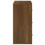 vidaXL Buffet Chêne marron 80x33x70 cm Bois d'ingénierie