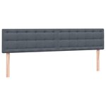 vidaXL Sommier à lattes de lit et matelas et LED gris foncé 180x220cm velours