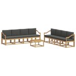 vidaXL Ensemble de canapés d'extérieur 9 Pièces Blanc et anthracite
