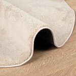 vidaXL Tapis de surface HUARTE Beige 100 x 200 cm Polyester
